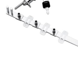 079-0035        Sistema Cerradura Frontal Múltiple para 3 Cajones de Altura Variable Negro 120cms