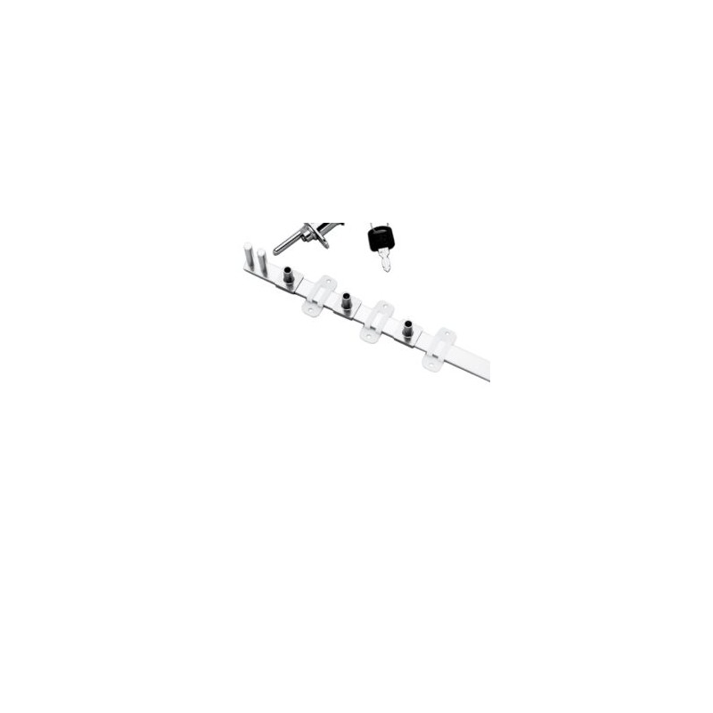 079-0035        Sistema Cerradura Frontal Múltiple para 3 Cajones de Altura Variable Negro 120cms