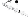 079-0035        Sistema Cerradura Frontal Múltiple para 3 Cajones de Altura Variable Negro 120cms