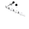 079-0035        Sistema Cerradura Frontal Múltiple para 3 Cajones de Altura Variable Negro 120cms