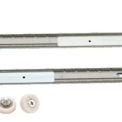 067-7957     Corredera Puerta Oculta Lateral 4680 2 Bisagras y 2 Baleros 550 mm