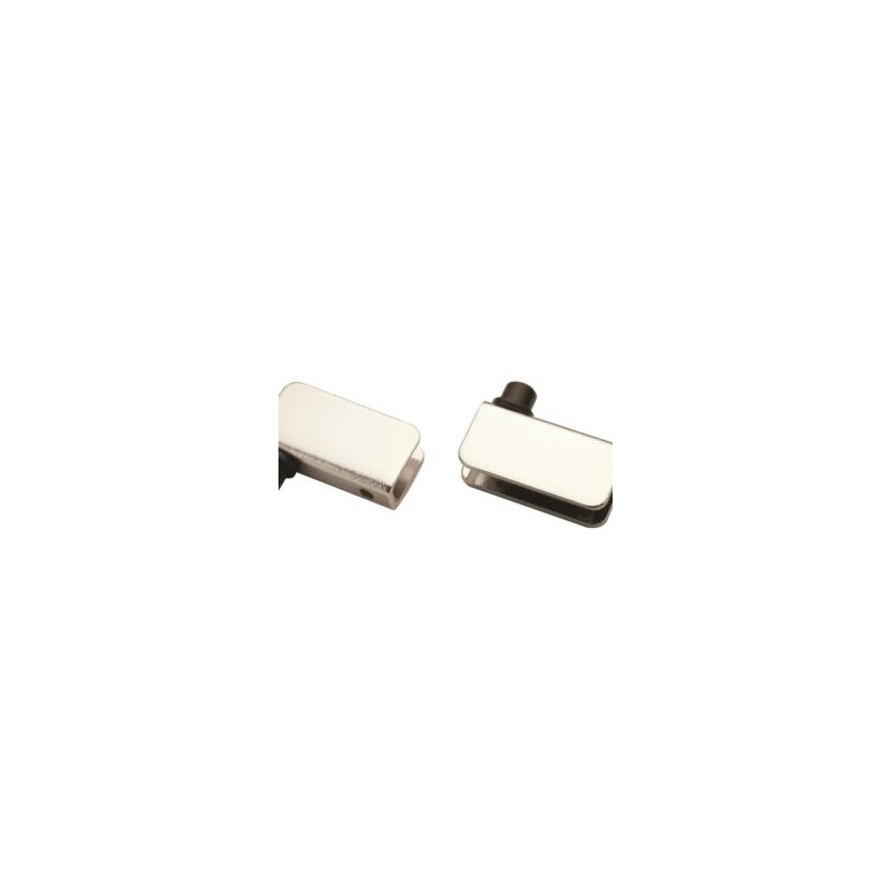 079-0262 Bisagra Para Vidrio Negro Tornillos de Plástico