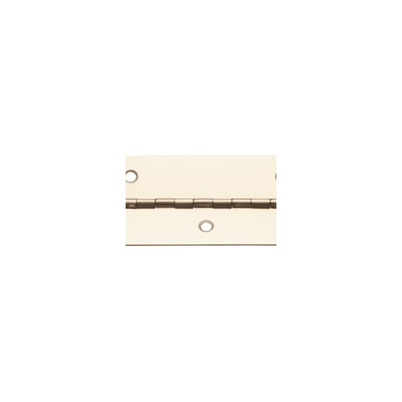 079-3533         Bisagra de Piano Cromo 38mm * 3 mts. de Largo